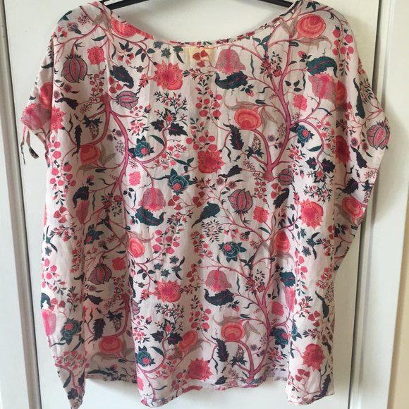 Cute Roberta Roller Rabbit Floral Grazie Top Shirt - Picture 2 of 8